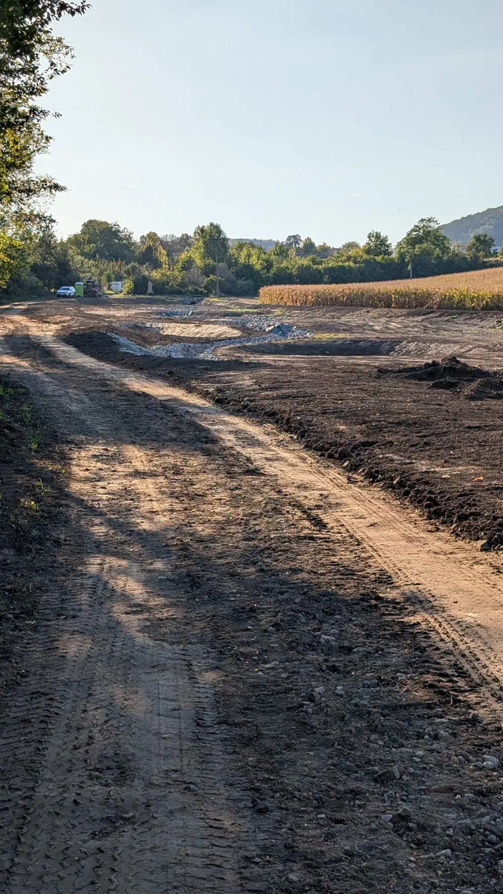 Revitalizace nivy Drysického potoka, Drysice (2026), v realizaci